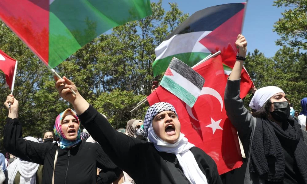 Τούρκοι διαδηλωτές στην Άγκυρα: ''Ερντογάν στείλε στρατό στη Γάζα!'' - Βίντεο